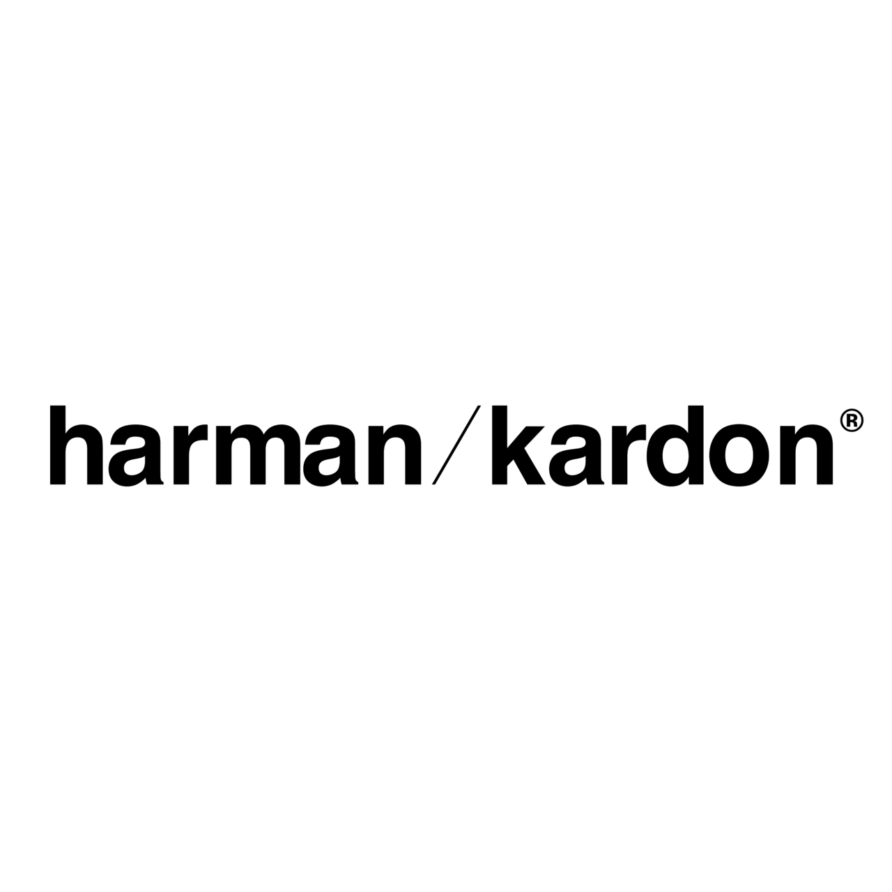 harman kardon logo black and white