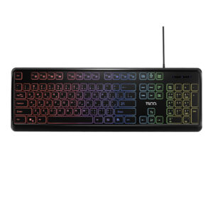 کیبورد تسکو مدل TK 8046،سوییچ ممبران، Full-size، نورپردازی RGB