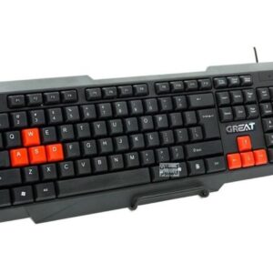 کیبورد گیمی سیم دار مدل GREAT GR-3300