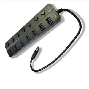 هاب USB 3.0 مدل507 با کابل 30 سانتی 7پورت