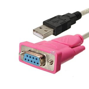 کابل تبدیل USB به COM مادگی ( سریال یا 9 پین ماده) RS232 کینگ دام