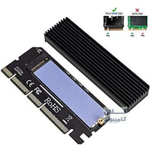 کارت تبدیل PCI-E به M.2 از نوع M-KEY NVME با هیت سینک