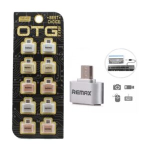 مبدل OTG microUSB ریمکس بسته 10 عددی