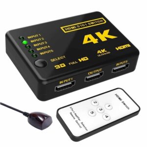 سوئیچ 5 پورت HDMI با ریموت کنترل